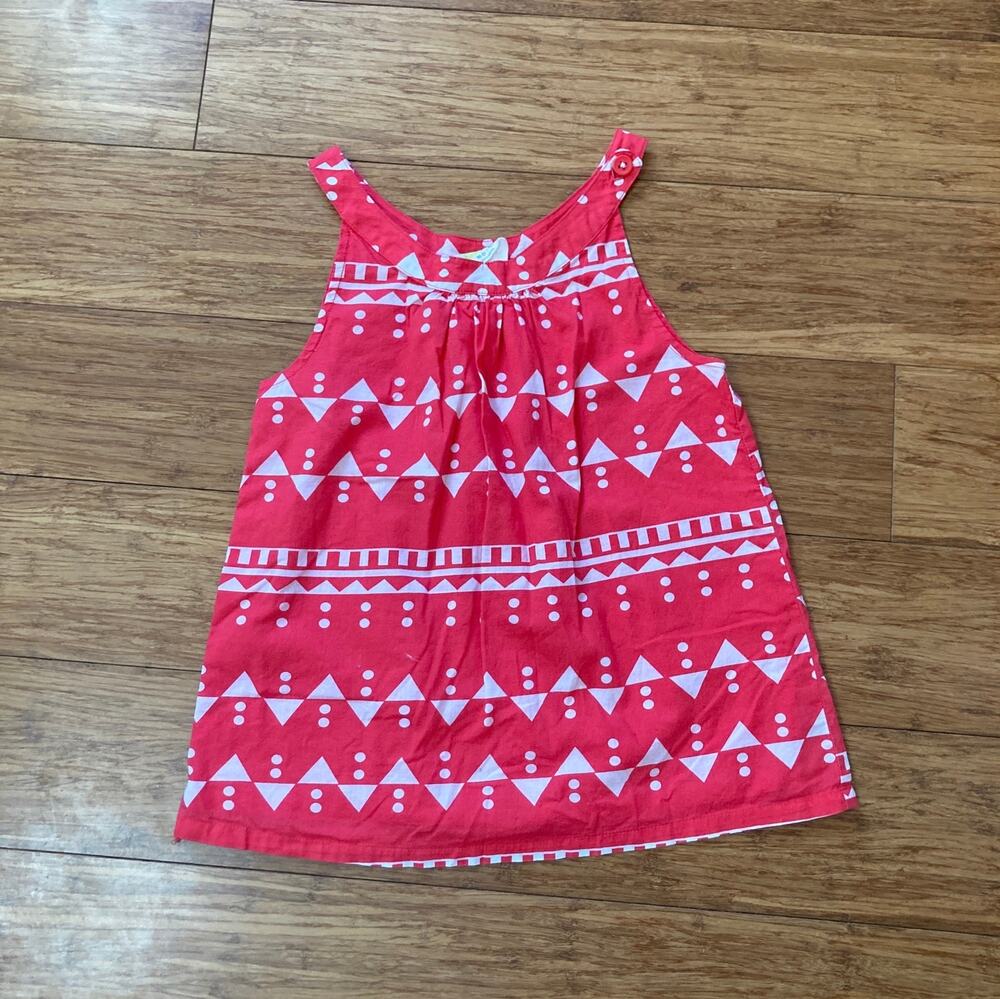 Crazy 8 Cotton Coral Pullover Top, Size M